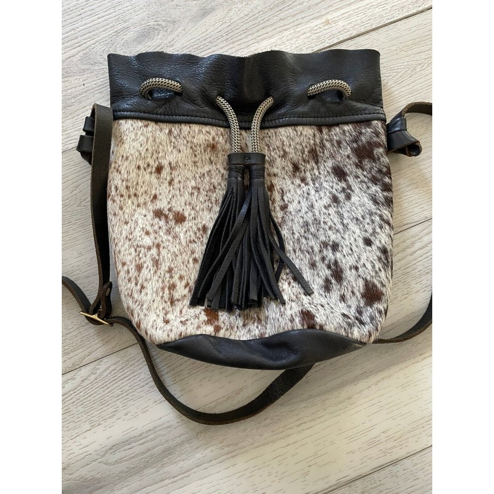 Tote Mariel Bucket Bag Brown & White Cowhide Western  Eleven Thirty in Canada
